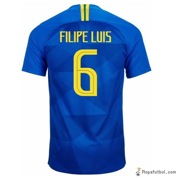 Camiseta Brasil Replica Segunda Ropa Filipeluis 2018 Azul